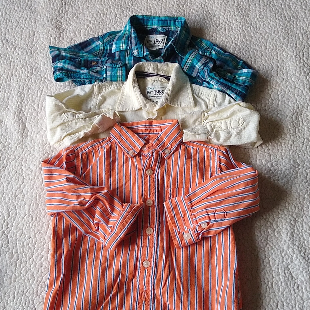 The Children's Place, 18-24 months button down shirts. Multi-colored